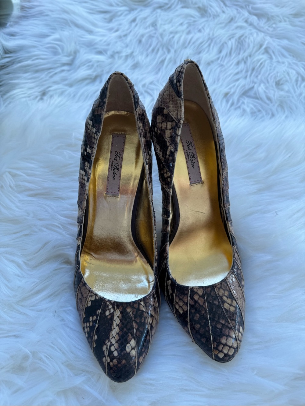 Ted Baker Snakeskin heel